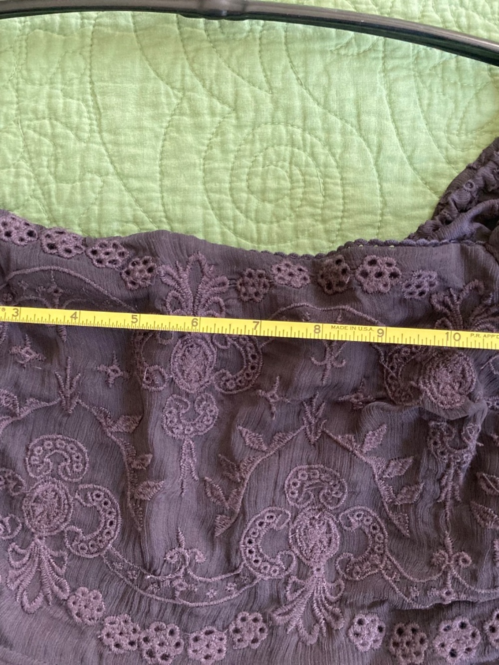 Free People Malian Maxi X-Small Black Embroidered Eyelet Cottagecore Peasant - Picture 7 of 9